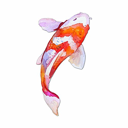 Watercolor Painted Japanese Koi Fish - Full Color Vinyl Decal Sticker for Instant Pot Instapot Pressure Cooker