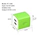 Wall Charger, Vifigen 3-Pack USB 2.1AMP Universal Power Home Travel Wall Charger Dual Port Plug for iPhone 7/7 plus 6/6 plus 5S 5 4S Samsung S5 S4 S3, Note 5, HTC, LG and More Device