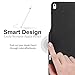 KHOMO iPad Pro 12.9 Inch Case with Pen Holder ( 1st and 2nd Gen 2016 & 2017)- Dual Super Slim Cover with Rubberized Back and Smart Feature ( Sleep / Wake ) - Black