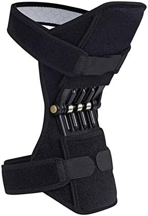 Smallgirl 1Pair Joint Support Knee Pads,Professional Power Lift Joint Patella Booster Protector Knee Powerful Joint Support Knee Pads Rebound Protector,Black