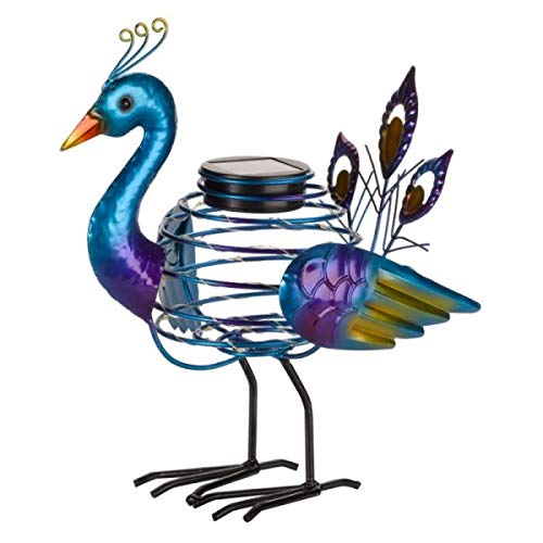 Peacock Spiralight Solar Garden Light