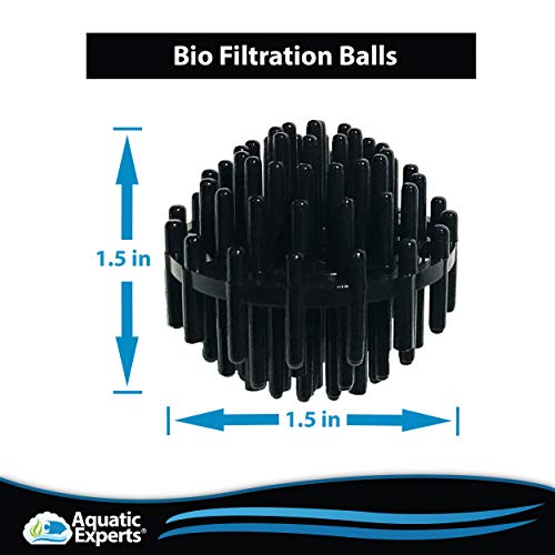 Aquatic Experts Bio Balls Filter Media 1.5 Inch Large Bio Ball for Pond Filter Perfect Bio
