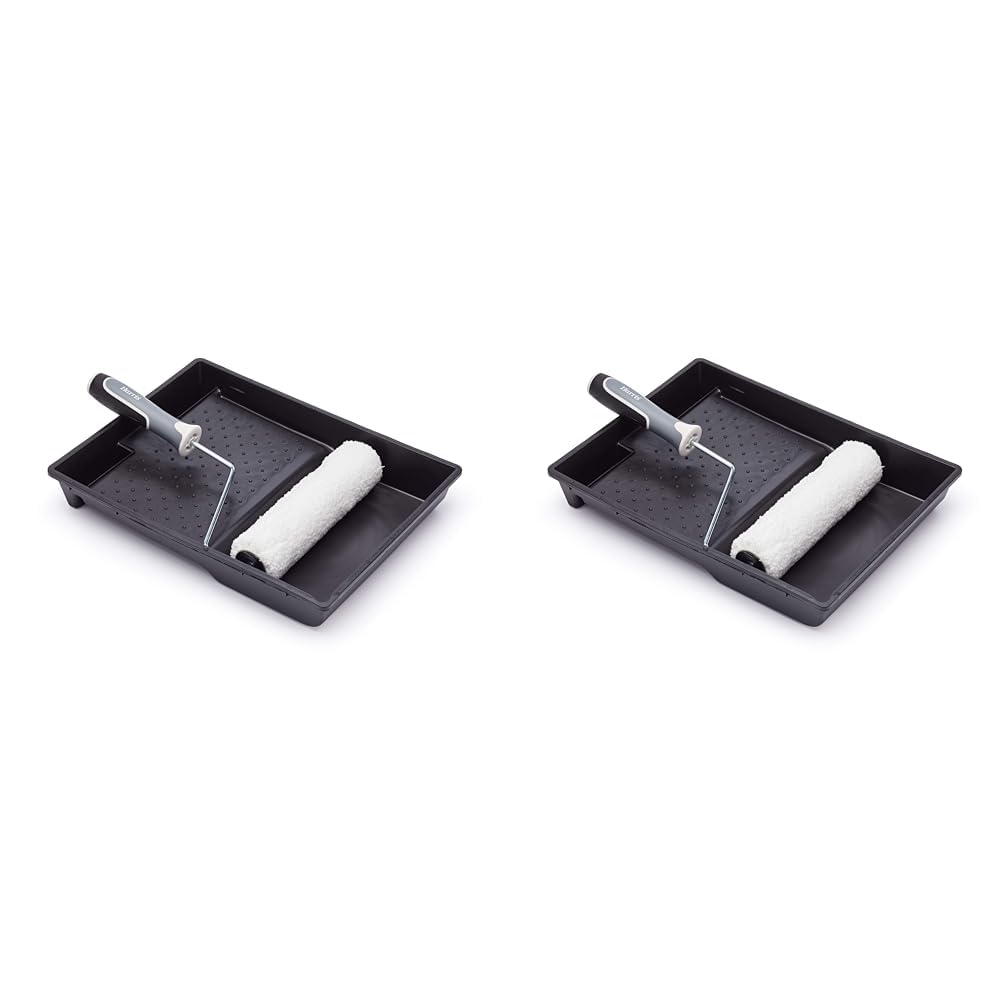 Harris Ultimate Walls & Ceilings Set | with Tray, Frame, 1 x Medium Pile Roller Sleeve | 9in (Pack of 2)