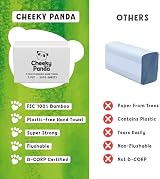 The Cheeky Panda Bamboo V Fold Paper Towels 3200 Sheets 2 Ply 215x215 view 8