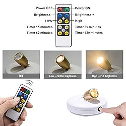 HONWELL LED Spotlight Wireless Accent Lights 2 Pack