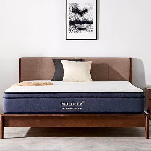 King Mattress, MOLBLLY 10 inch Hybrid Spring Mattress in A box ,King