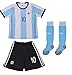 FWC 2016 Argentina Home Messi 10 Futbol Football Soccer Kids Jersey & Short (6-7 years)