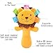 Liberty Imports 5 PCS Set Cartoon Stuffed Animal Baby Soft Plush Hand Rattle Squeaker Sticks for Toddlers