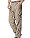 Mens Hiking Pants Convertible Quick Dry Lightweight Zip Off Outdoor Fishing Travel Safari Pants