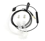 Bigstone 3.5mm Flexible Single Anti-radiation Headset Headphone Earphone with Spiral Air Catheter Earhook Headphone for iPhone 6 Plus 5 Samsung Galaxy S4 S3 Note 2 Etc.eadphone for All Smartphones