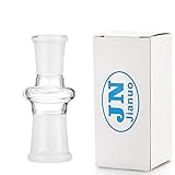 Jianuo Scientic Glass Tube Adapter, 18MM Female To 14MM Female Essential Adapter Streamlined 180 Clear