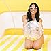 PoolCandy Gold Holographic Glitter Beach Ball - Inflatable Jumbo Beach Pool Ball - Glitter Sparkles and Shines in the Sun - Pool Toy and Decoration