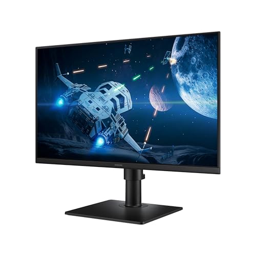 Monitor empresarial Samsung sin bordes de 24" (S40GD) con panel IPS, frecuencia de actualización de 100 Hz, modo de protección ocular, diseño ergonómico, modo de imagen de juego, LS24D402GANXGO, 3 años de garantía
