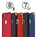 RANVOO iPhone 7 Case, Slim Fit Thin Hard Stylish Cover 3 in 1 Detachable Case, BLACK [CLIP-ON Series]