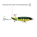 Discover Fish Fishing Lures with Rotating Tail for Saltwater Freshwater - Topwater Hard Bait with Treble Hooks for Muskie Musky Pike Bass Trout Walleye, 4.0 inch 0.5 oz Golden Green
