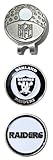 NFL Oakland Raiders Cap Clip With 2 Golf Ball Markers