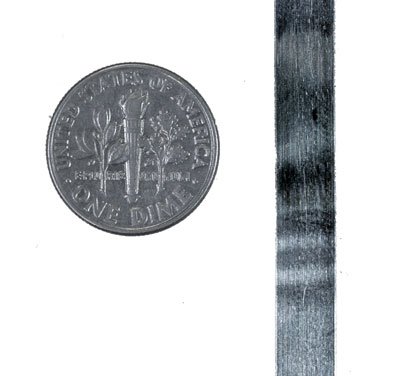 Bezel Wire .999 Fine Silver Flat 1/4" 6.35mm Width (Qty=12")