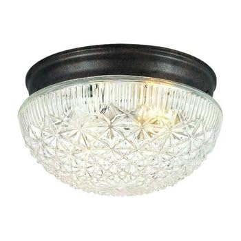 Hardware House 54 4734 Two Light Flush Mount Classic Bronze