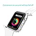 Apple Watch 38mm Case, iXCC 2-Pack New Design Slim Clear PC Hard Screen Protector Case Cover for Apple Watch Series 2 38mm 2016 - Clear
