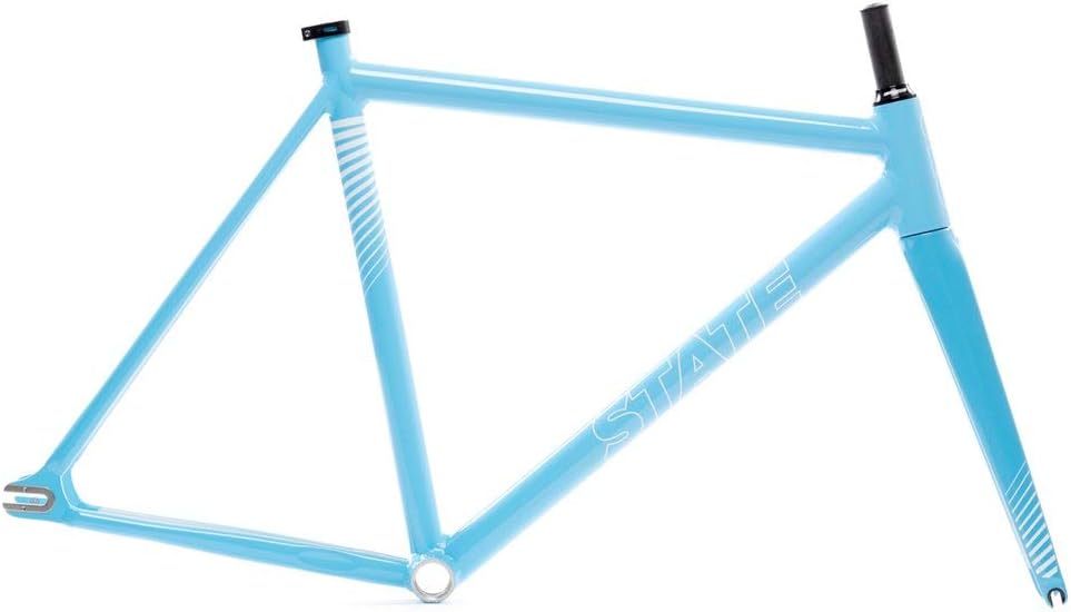 State Bicycle Company Unisex's A796201627183 The Undefeated II-Photon Blue Edition Frame & Fork Set 55cm, 55 cm