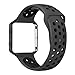 UMTELE Soft Silicone Replacement Strap with Black Frame for Fitbit Blaze Smart Fitness Watch, Small, Anthracite/Black