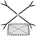 Small Crisscross Twin Size Bed Full Size Bed Fitted Sheet Straps Suspenders Gripper/Holder/Fastener -Keep Your Bed Sheet in Place! Small Style for Your Twin Size Bed/Full Size Bed - Black - One Set