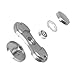 Guniter Fidget Spinner Toys, Aluminum alloy, for Relieving Stress, Continue to Spin for up to 2 to 3 minutes for Kids and Aduits (Cir-Silver)