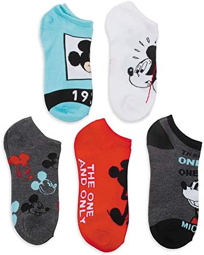 Disney Mickey Mouse 90th Anniversary Socks Set/5 One Size Fits Most