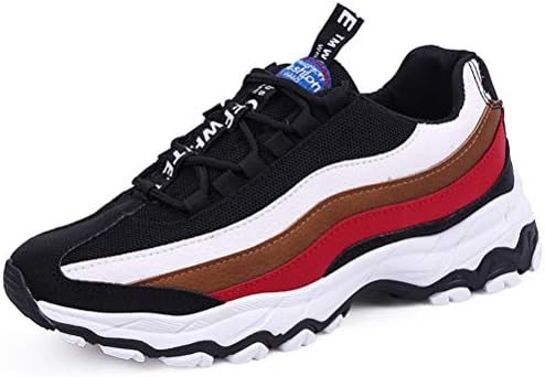 Men Chunky Sneakers Lace Up Flat Casual Shoes Stylish Breathable Adult Male Outdoor Sports Walking Platform Footwear