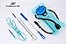 Hydration Bladder Cleaning Kit 6in1 - Clean and Maintain 2L and 3L Water Bladders with Ease - Includes 3 Brushes, Drying Hanger, Carry Bag & 2 Cleaning Tablets For Any Camelback Water Pack Backpack