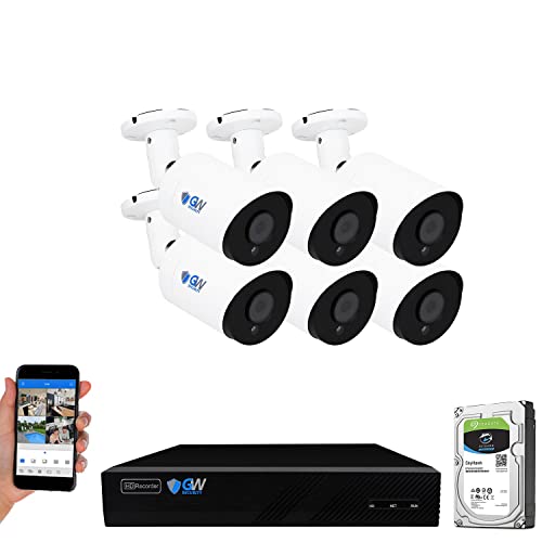GW Security 3MP Outdoor/Indoor Security Camera System, 8 Channel 8MP
