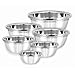 Set of 6 Mixing Bowls Stainless Steel Nesting and Convenient Storage for Meal prep, Salad, Cooking, Baking, Serving