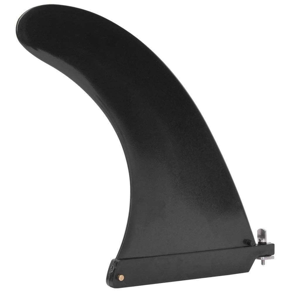 Alomejor inflatable paddle board fins, detachable single fin removable surfboard fins with fin dock for longboard surfers and recreational paddlers
