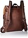 Zebella Vintage Faux Leather Backpack for Women Mens Vegan Leather Back Pack Travel Daypack College Bookbag--Coffee