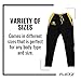 FlexzFitness Men's Workout Running Pants and Sweatpants - Lightweight Winter Gym Pants with Pockets and Zippers Black