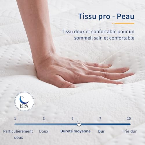 Suilong Mattress 90 x 190, 30 cm Thick Mattress with Independent Pocket Springs and Memory Foam, Hybrid Mattress 7 Support Zones, Breathable, Oeko-Tex Certified