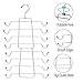 MerceHygea Tank Tops Hanger Metal Folding Space Saving Hanger Closet Organizer for Tank Tops, Cami, Bras, Bathing Suits, Belts, Ties