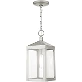 Livex Lighting 1 Light Brushed Nickel Outdoor Pendant Lantern