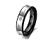 Dreamslink His or Hers (Priced Separate) Forever Love Black & Rose Gold Plated Stainless Steel Titanium Wedding Band Couple Rings(Available Sizes 5 to 12)