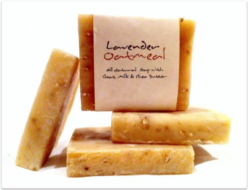 Mountain Fresh Soaps ~ FOUR PACK ~ Natural & Organic Artisan Castile Soap (Lavender & Oatmeal)