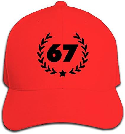 67 Number Laurel F1 Design Peaked Cap Sports Cotton Soft
