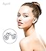 Earrings Bella.Vida Womens Sterling Silver April Simulated Birthstone Studs for Sensitive Ears 7mm
