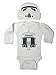 Baby Boy Star Wars Storm Trooper Pooper Bodysuit and Hat (6M)
