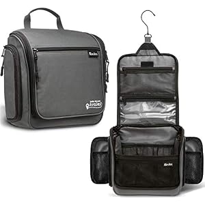 Premium Large Hanging Travel Toiletry Bag for Men and Women – Toiletry Organizer – Waterproof Hygiene Bag with Metal Xxl…