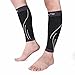 Day Tip Calf Compression Sleeve - Calf Brace - Leg Compression Socks for Helps Shin Splint with Men, Women and Runners - Calf Guard for Running, Cycling, Maternity, Travel, Nurses (Black, Medium)