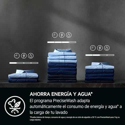 LFR7394N2B – Lavadora de Libre Instalación Serie 7000 ProSteam, 9 kg, 1400 rpm, PreciseWash, Programa Higiene con Vapor, Motor Inverter, Certificado Woolmark Blue, Blanco