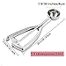 Saebye Small Cookie Scoop, 1.5 Tbsp/ 0.8 OZ Cookie Dough Scoop, 1.6 inch/ 4 CM Ball, 18/8 Stainless Steel Small Ice Cream Scoop, Secondary Polishing