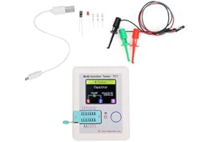 Multifunction TC1 Transistor Tester With 1.8in TFT Display Screen for Capacitor Diodes, Self-Calibration Function