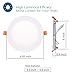 Barrina (8-Pack) LED Downlight 3000K, 6 inches 12W 1020lm, Dimmable, Ultra-Thin Recessed Ceiling Light with Junction Box, Wafer Light, Down Light, Warm White Panel Lights