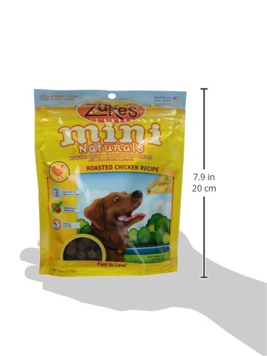 ZUKES, TREATS MINI NATURALS CHICKEN RECIPE, 6 OUNCE